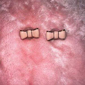 24 HOUR PRICE DROP Kate Spade 'Take A Bow' Bow Stud Earrings, Posy Pink